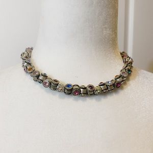 Otazu Vintage Barrel Necklace in Antique Silver
